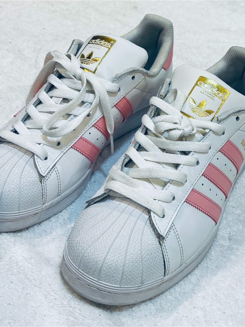 Almost Brand New Women’s Superstar Adidas Sneakers - Size 11 - Box 13